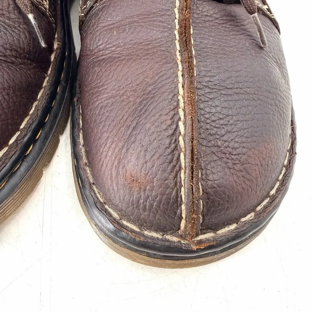 Dr. Doc Martens Brown Pebbled Leather Lace Up Casual Oxford Shoes US Men Size 11